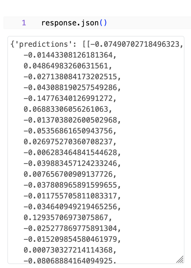 MLFLow HTTP model test