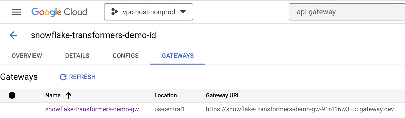 GCP Gateway