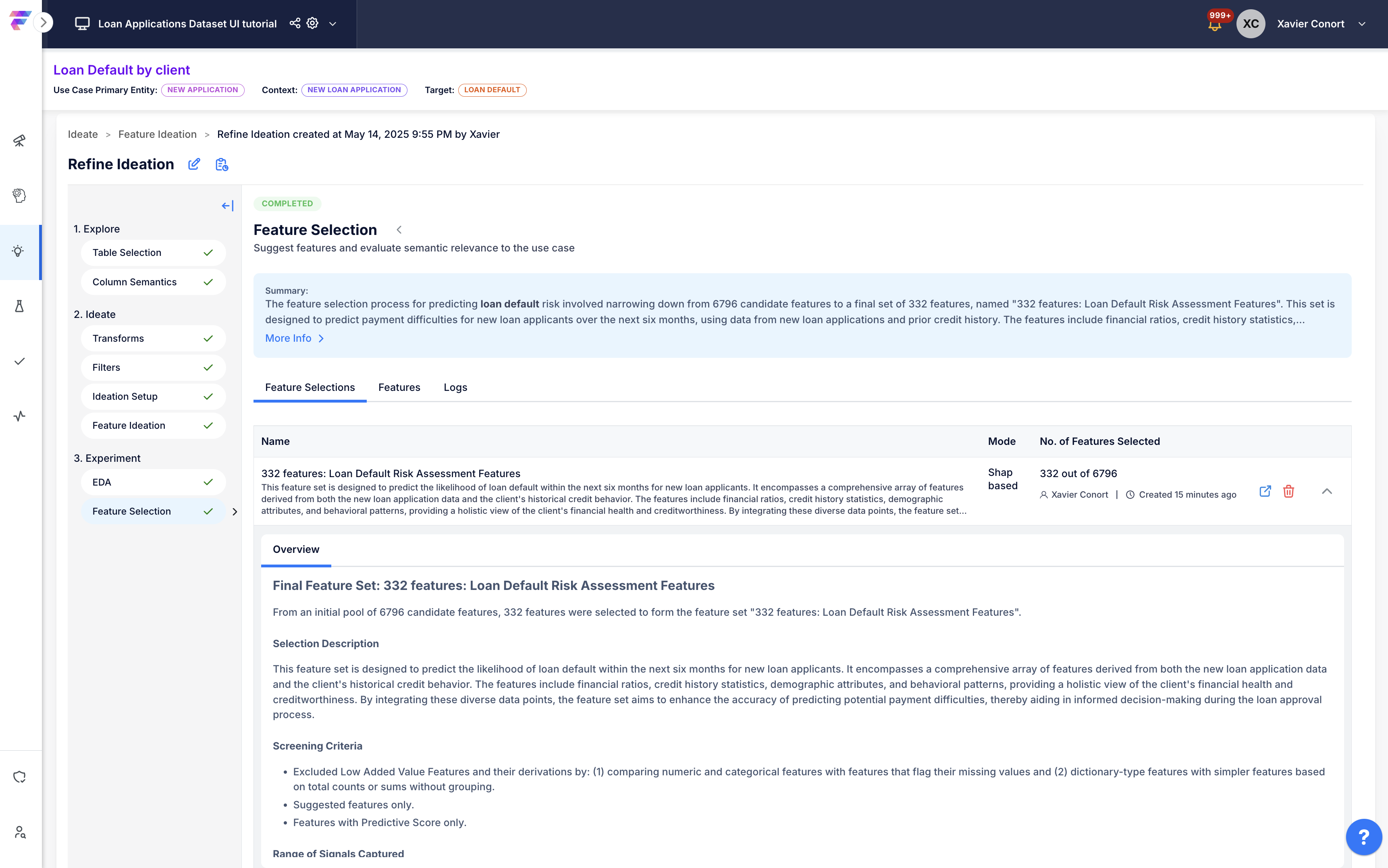 Feature Ideation Auto