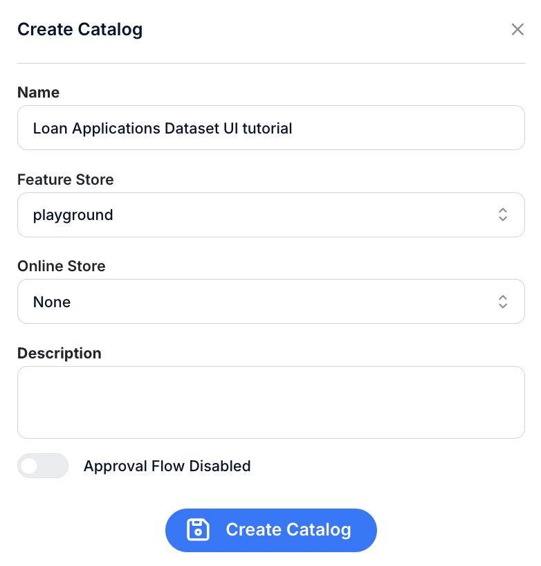 Create Catalog