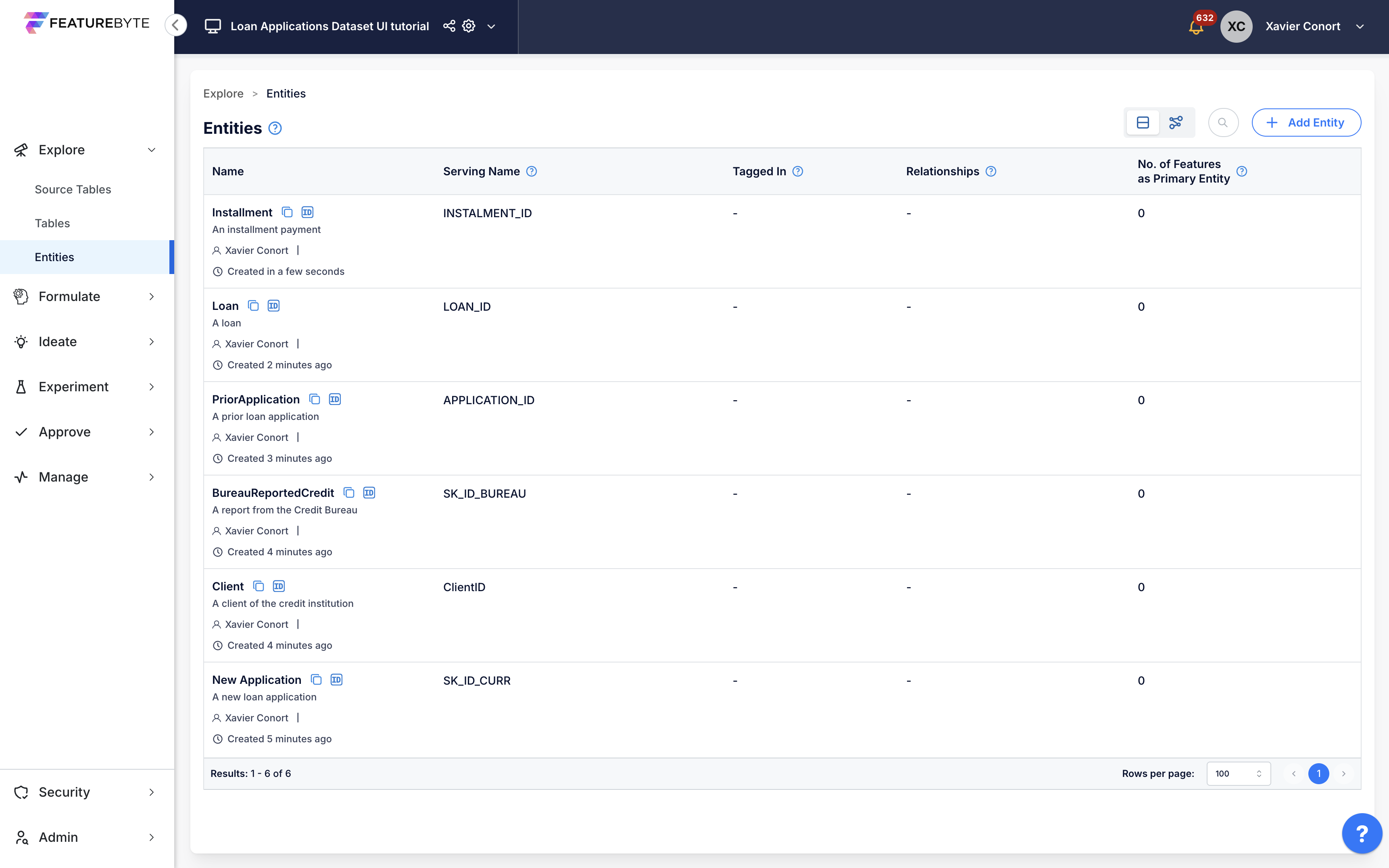 Register Entities