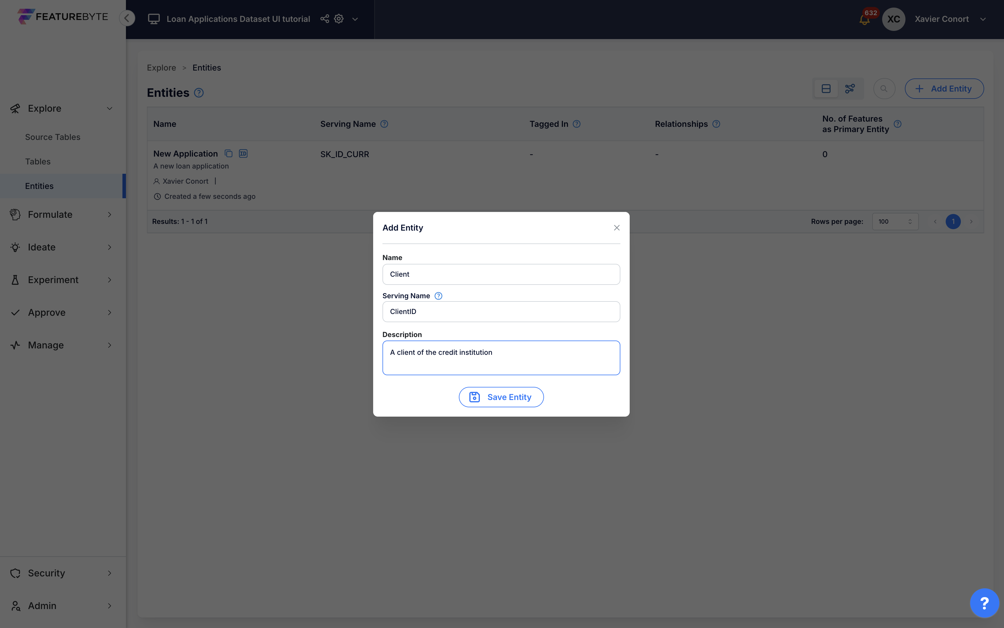 Register Entities