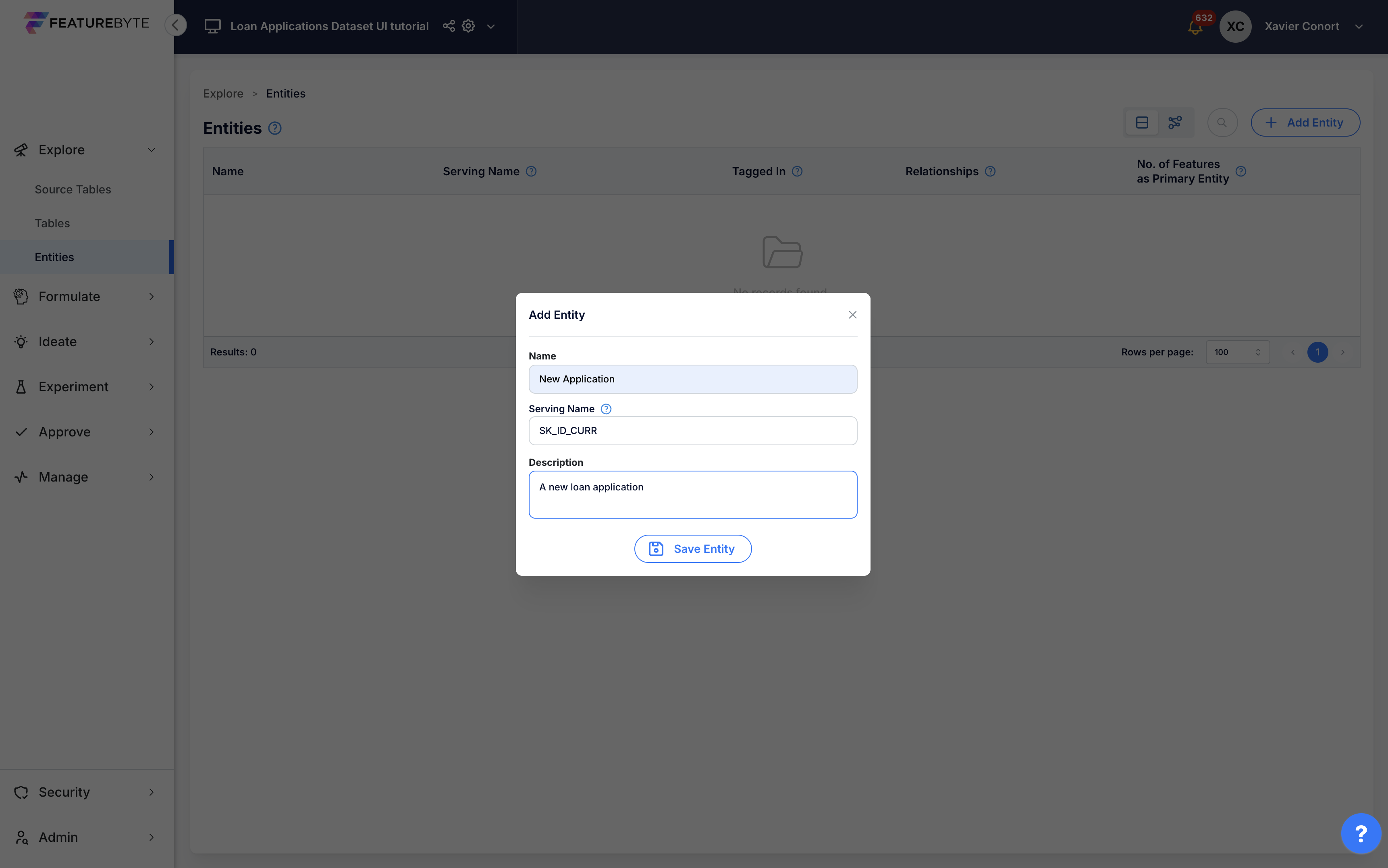 Register Entities