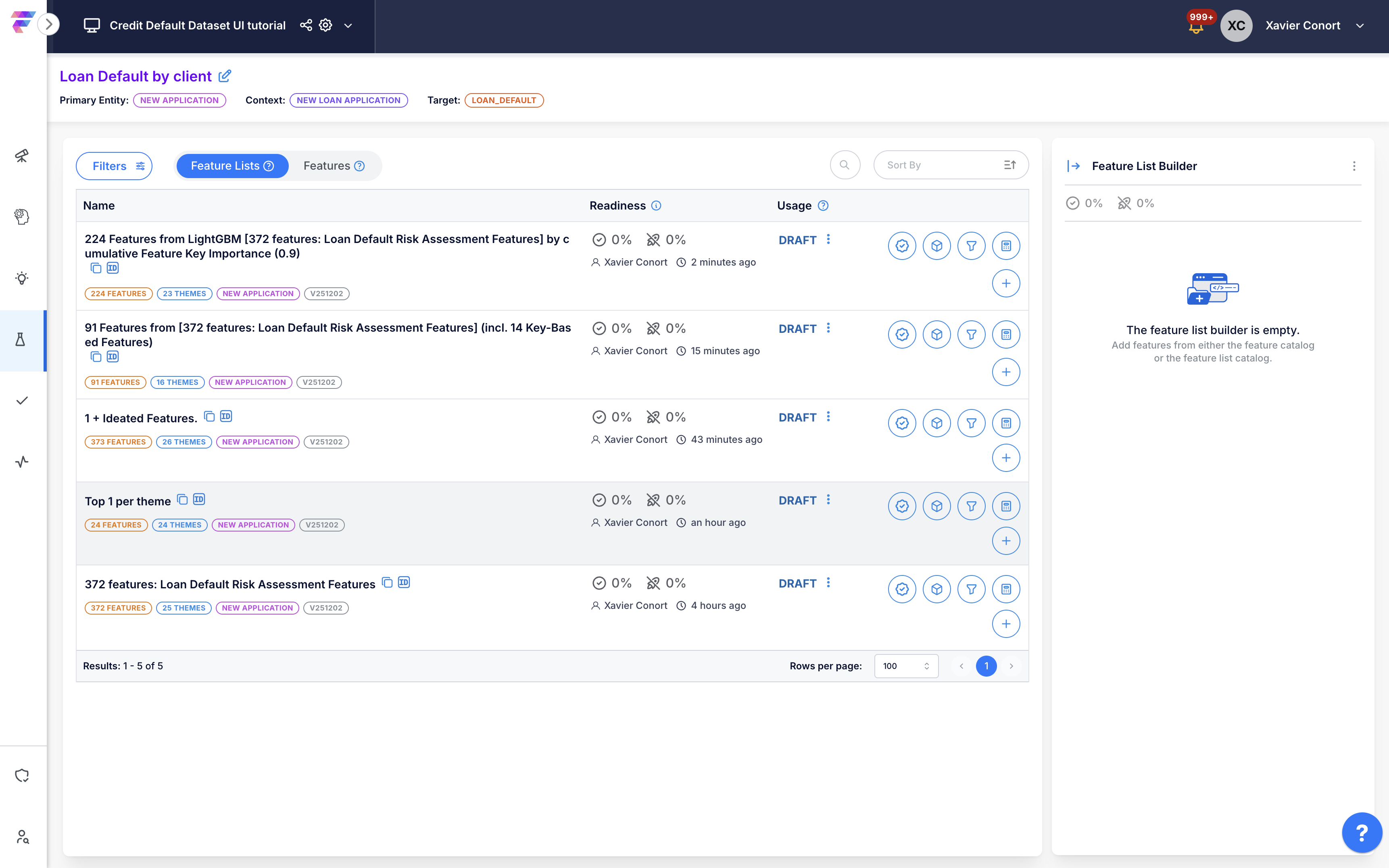 Catalog confirmation