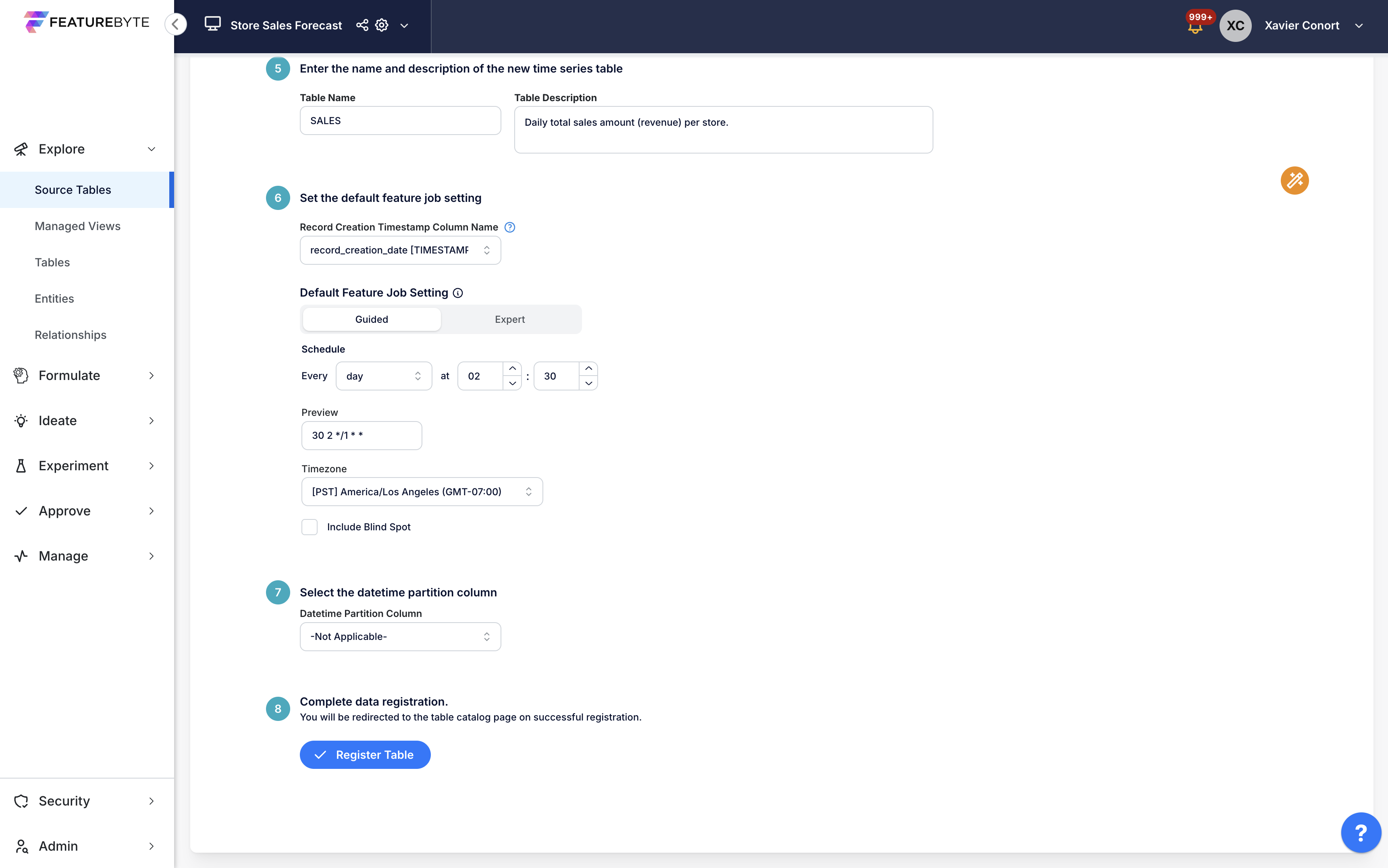 SALES Feature Job Setting