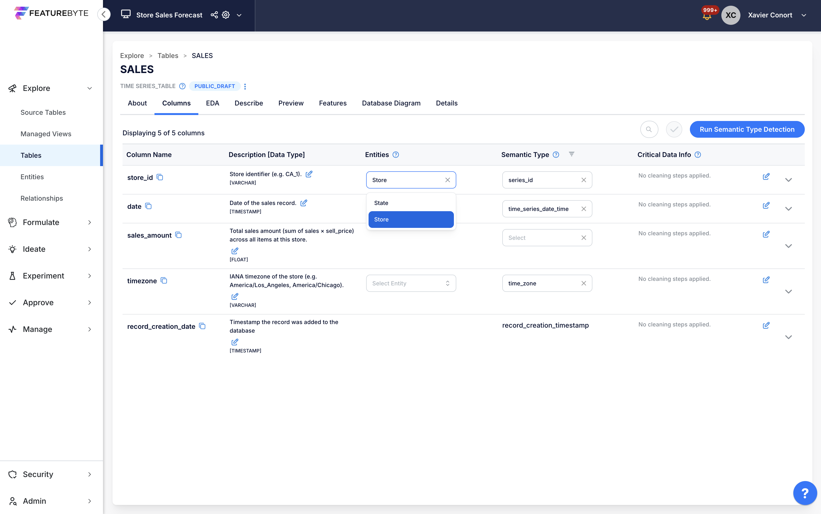Tag Entities in SALES